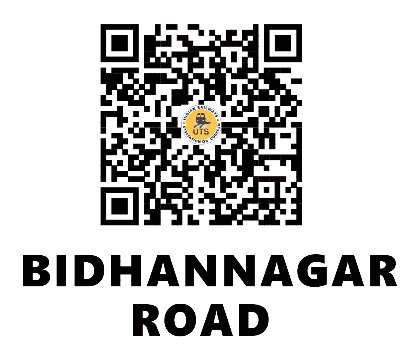 UTS QR Code for BIDHANNAGAR ROAD - BNXR - ER (WEST BENGAL)